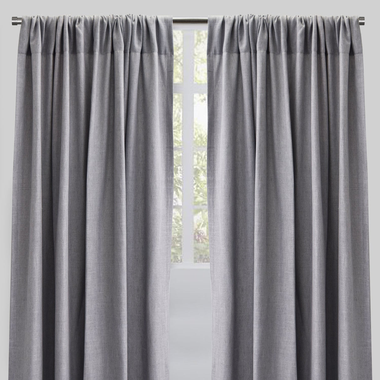 Saint Linen Blend Curtains - Solid, 54" X 96", Rod Pocket (1 Pair)