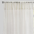 Stormy Curtain Panels Polyester Fabric - White Geometric Net Like Sheer, 54" X 96" (1 Pair)