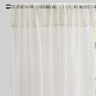 Stormy Curtain Panels Polyester Fabric - White Geometric Net Like Sheer, 54" X 96" (1 Pair)