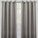 Throne Solid Textured Chenille Fabric - Beige, Silver, Spa, Room Darkening, Grommet, 54X84, 54X96 (2 Panels)