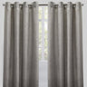 Throne Solid Textured Chenille Fabric - Beige, Silver, Spa, Room Darkening, Grommet, 54X84, 54X96 (2 Panels)