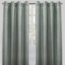 Throne Solid Textured Chenille Fabric - Beige, Silver, Spa, Room Darkening, Grommet, 54X84, 54X96 (2 Panels)