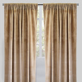 Torino Solid Velvet Fabric - Solid, Room Darkening, 54" Width x 84" Height, 54" Width x 96" Height (Sold By The Pair)