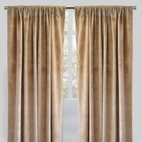 Torino Solid Velvet Fabric - Solid, Room Darkening, 54" Width x 84" Height, 54" Width x 96" Height (Sold By The Pair)