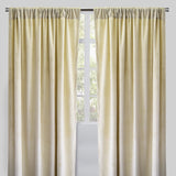 Torino Solid Velvet Fabric - Solid, Room Darkening, 54" Width x 84" Height, 54" Width x 96" Height (Sold By The Pair)