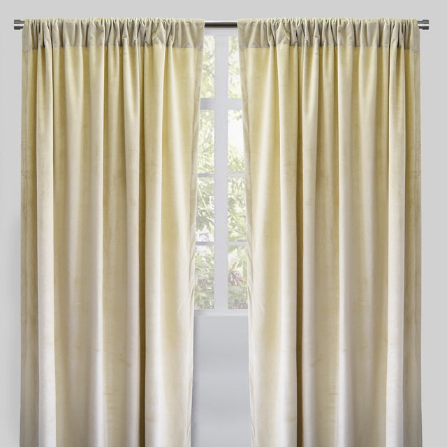 Torino Solid Velvet Fabric - Solid, Room Darkening, 54" Width x 84" Height, 54" Width x 96" Height (Sold By The Pair)