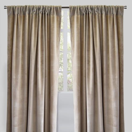 Torino Solid Velvet Fabric - Solid, Room Darkening, 54" Width x 84" Height, 54" Width x 96" Height (Sold By The Pair)