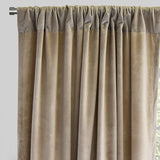 Torino Solid Velvet Fabric - Solid, Room Darkening, 54" Width x 84" Height, 54" Width x 96" Height (Sold By The Pair)
