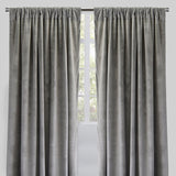 Torino Solid Velvet Fabric - Solid, Room Darkening, 54" Width x 84" Height, 54" Width x 96" Height (Sold By The Pair)