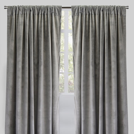 Torino Solid Velvet Fabric - Solid, Room Darkening, 54" Width x 84" Height, 54" Width x 96" Height (Sold By The Pair)