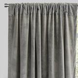 Torino Solid Velvet Fabric - Solid, Room Darkening, 54" Width x 84" Height, 54" Width x 96" Height (Sold By The Pair)