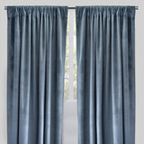 Torino Solid Velvet Fabric - Solid, Room Darkening, 54" Width x 84" Height, 54" Width x 96" Height (Sold By The Pair)