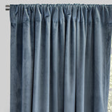 Torino Solid Velvet Fabric - Solid, Room Darkening, 54" Width x 84" Height, 54" Width x 96" Height (Sold By The Pair)