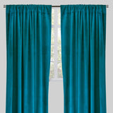 Torino Solid Velvet Fabric - Solid, Room Darkening, 54" Width x 84" Height, 54" Width x 96" Height (Sold By The Pair)