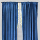 Torino Solid Velvet Fabric - Solid, Room Darkening, 54" Width x 84" Height, 54" Width x 96" Height (Sold By The Pair)