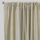 Tuscan Shiny Solid Velvet Fabric - Solid Velvet Curtain Panels, 54" Width X 96" Height, Rod Pocket (2 Panels)