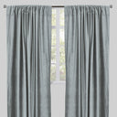 Tuscan Shiny Solid Velvet Fabric - Solid Velvet Curtain Panels, 54" Width X 96" Height, Rod Pocket (2 Panels)