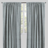 Tuscan Shiny Solid Velvet Fabric - Solid Velvet Curtain Panels, 54" Width X 96" Height, Rod Pocket (2 Panels)