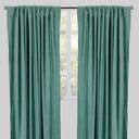 Tuscan Shiny Solid Velvet Fabric - Solid Velvet Curtain Panels, 54" Width X 96" Height, Rod Pocket (2 Panels)