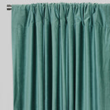 Tuscan Shiny Solid Velvet Fabric - Solid Velvet Curtain Panels, 54" Width X 96" Height, Rod Pocket (2 Panels)