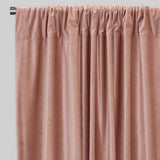 Tuscan Shiny Solid Velvet Fabric - Solid Velvet Curtain Panels, 54" Width X 96" Height, Rod Pocket (2 Panels)