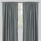 Tuscan Shiny Solid Velvet Fabric - Solid Velvet Curtain Panels, 54" Width X 96" Height, Rod Pocket (2 Panels)