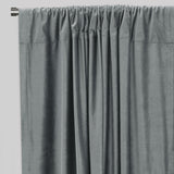 Tuscan Shiny Solid Velvet Fabric - Solid Velvet Curtain Panels, 54" Width X 96" Height, Rod Pocket (2 Panels)