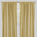 Tuscan Shiny Solid Velvet Fabric - Solid Velvet Curtain Panels, 54" Width X 96" Height, Rod Pocket (2 Panels)