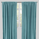 Tuscan Shiny Solid Velvet Fabric - Solid Velvet Curtain Panels, 54" Width X 96" Height, Rod Pocket (2 Panels)