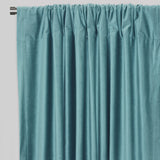 Tuscan Shiny Solid Velvet Fabric - Solid Velvet Curtain Panels, 54" Width X 96" Height, Rod Pocket (2 Panels)