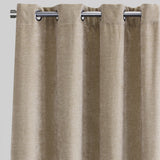 Vargas Curtain Panels Chenille Fabric - Solid, Beige, 54" X 96", Grommet (1 Pair)