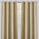 Vargas Curtain Panels Chenille Fabric - Solid, Beige, 54" X 96", Grommet (1 Pair)