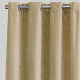 Vargas Curtain Panels Chenille Fabric - Solid, Beige, 54" X 96", Grommet (1 Pair)