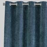 Vargas Curtain Panels Chenille Fabric - Solid, Beige, 54" X 96", Grommet (1 Pair)