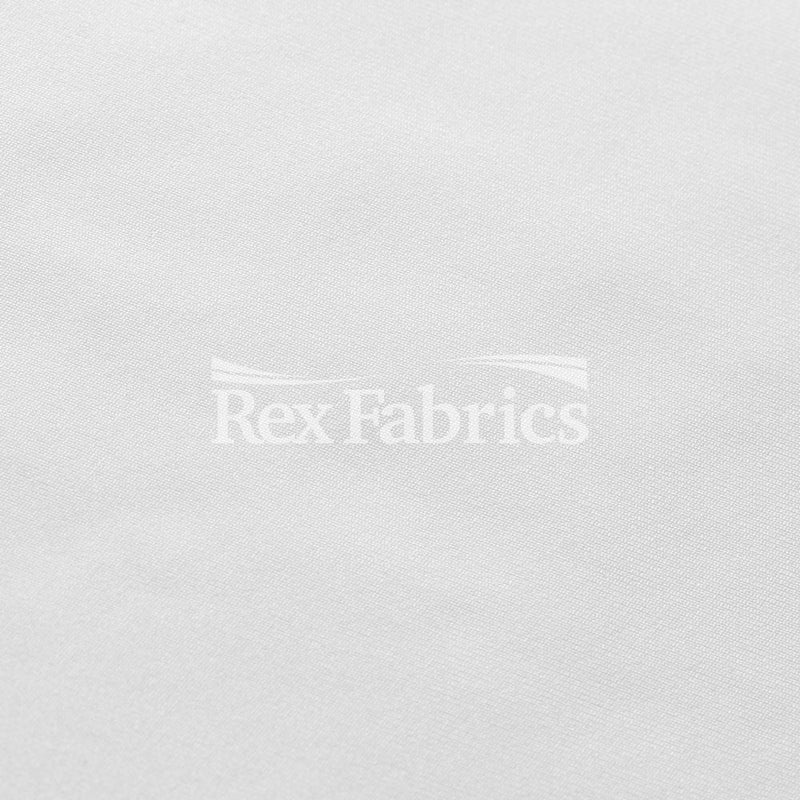 Dri-Tex Moss PFP Polyester Spandex Fabric - White Solid, 58/60" Width (1 Yard)