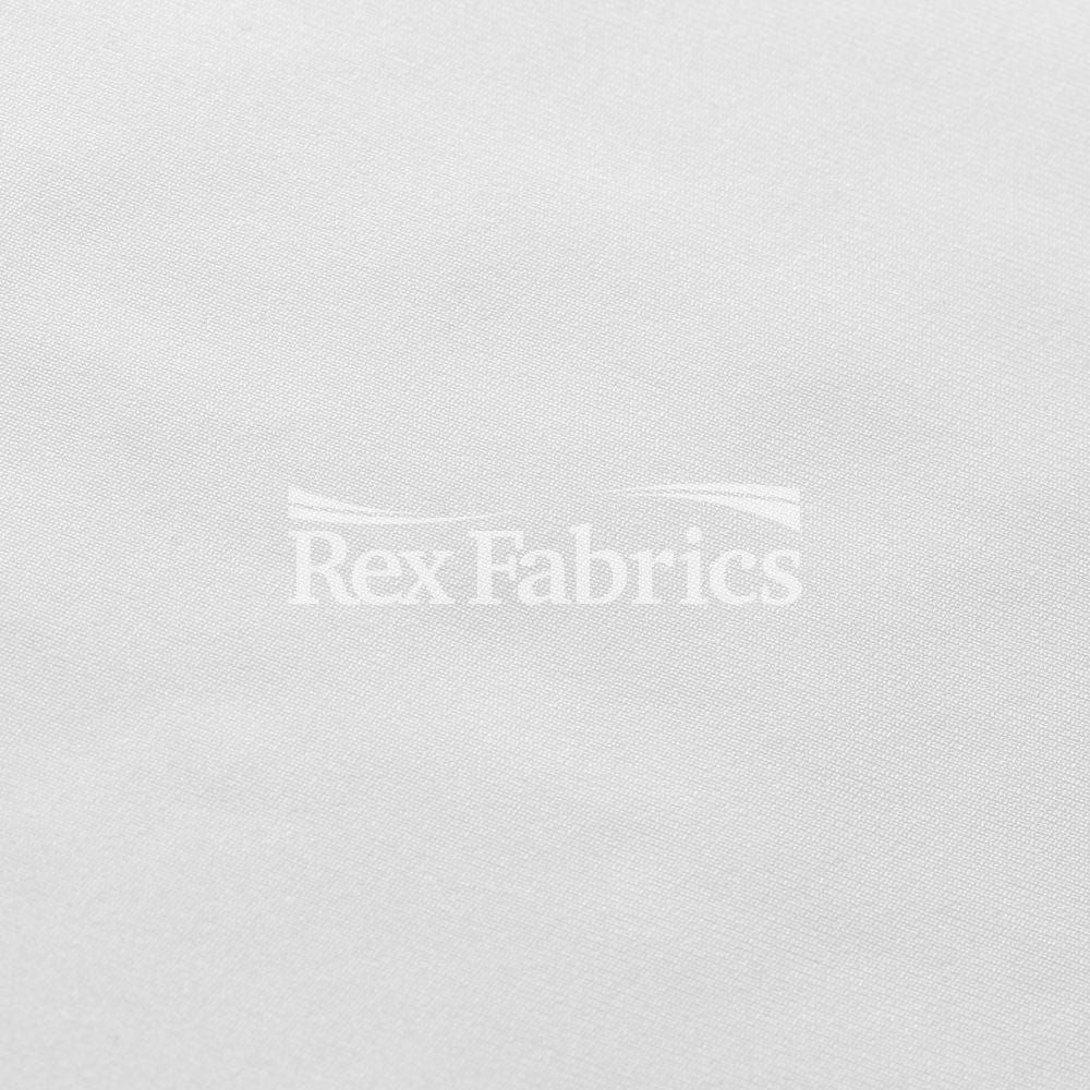 Dri-Tex Moss PFP Polyester Spandex Fabric - White Solid, 58/60" Width (1 Yard)