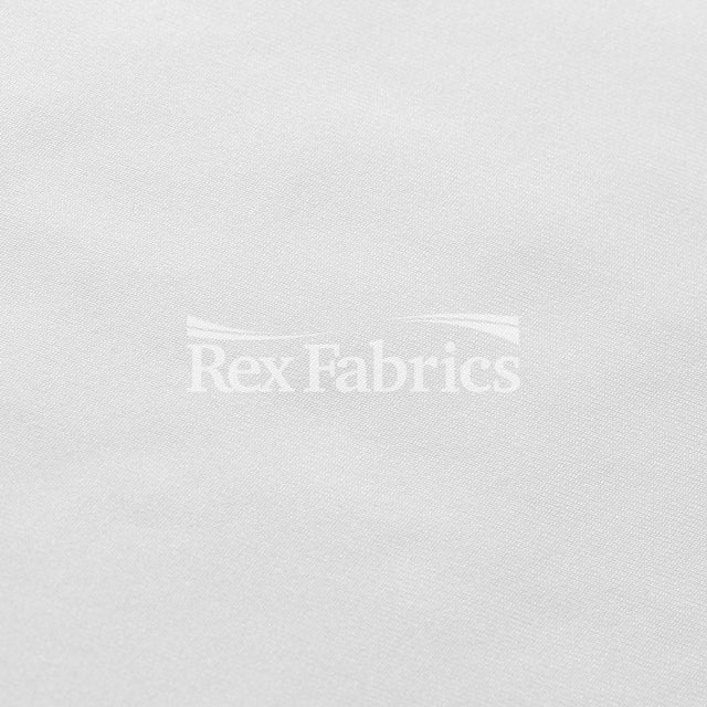 Dri-Tex Moss PFP Polyester Spandex Fabric - White Solid, 58/60" Width (1 Yard)