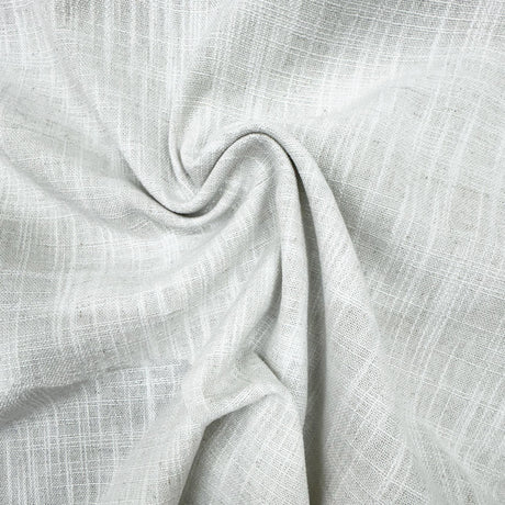 Drome Fabric Polyester Linen Blend Fabric - Solid Sheer, 110" Width (1 Yard)