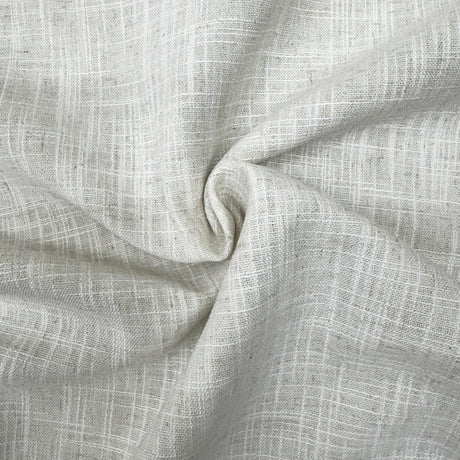 Drome Fabric Polyester Linen Blend Fabric - Solid Sheer, 110" Width (1 Yard)