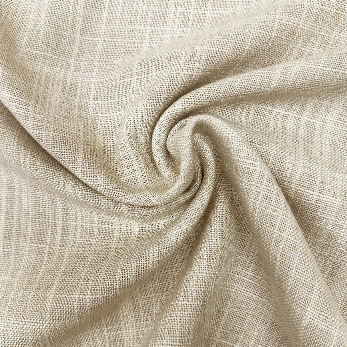 Drome Fabric Polyester Linen Blend Fabric - Solid Sheer, 110" Width (1 Yard)