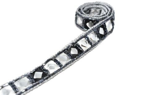 Beaded Diamond Mirror Trim