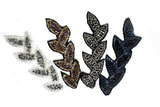 Rhinestone Beaded Leaf Applique