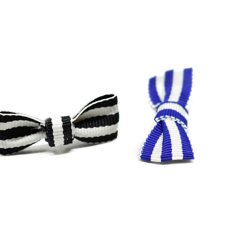 Mini Striped Bow 1.50 x .75