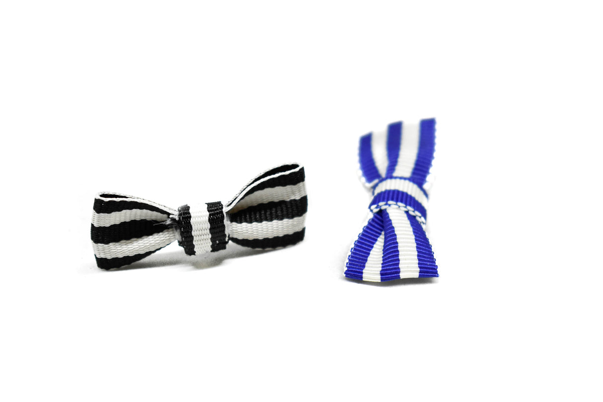 Mini Striped Bow 1.50 x .75