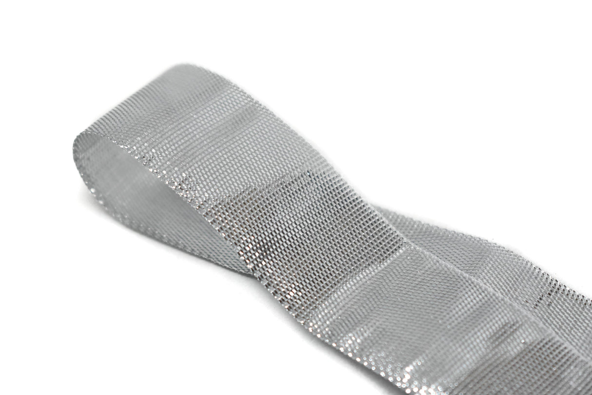 Metallic Ribbon Gold Silver 1/2in 1in