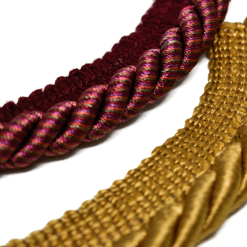 Cord On Tape Trim 9mm Metallic