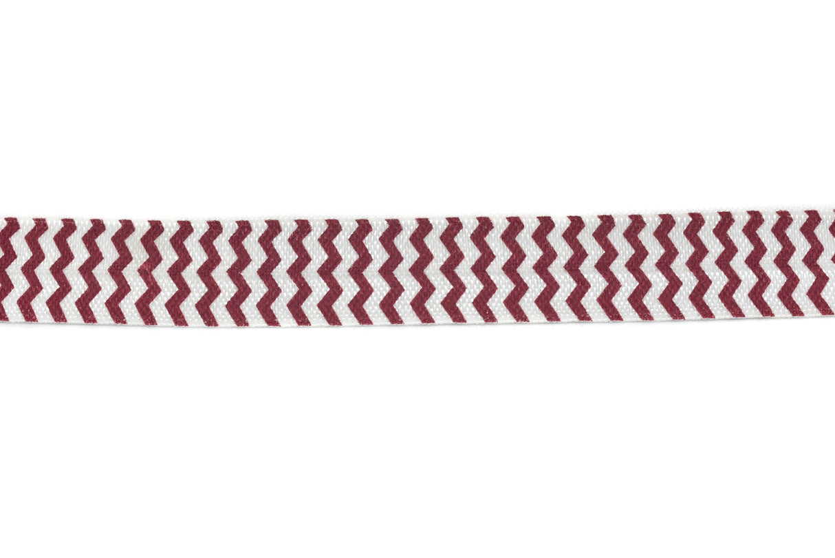 Fold-Over Elastic Chevron Print 0.63"