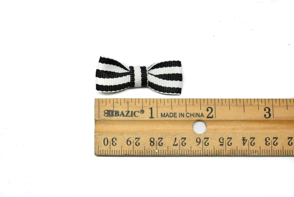 Mini Striped Bow 1.50 x .75