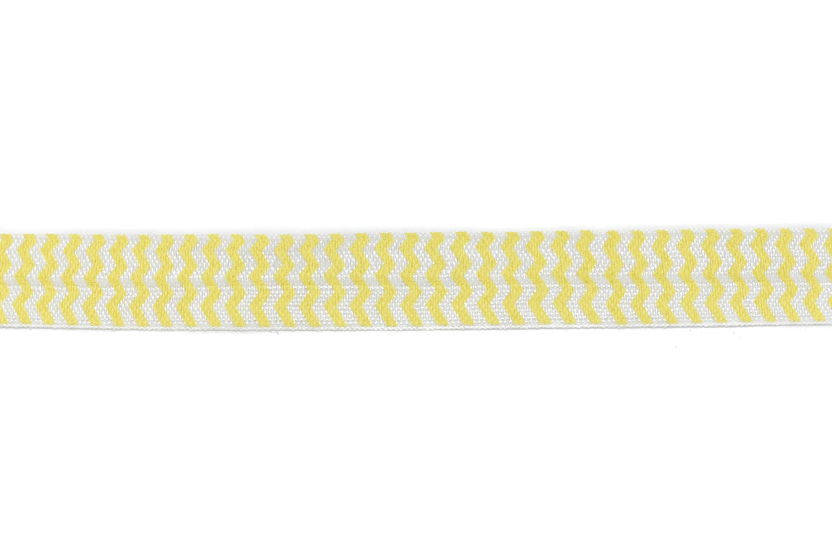 Fold-Over Elastic Chevron Print 0.63"