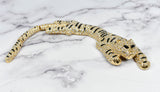 Rhinestone Cheetah Buckle Applique 7 3/4" x 2"
